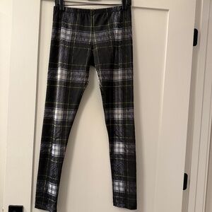 ALEXANDER MCQUEEN PLAID LEGGINGS, SIZE M